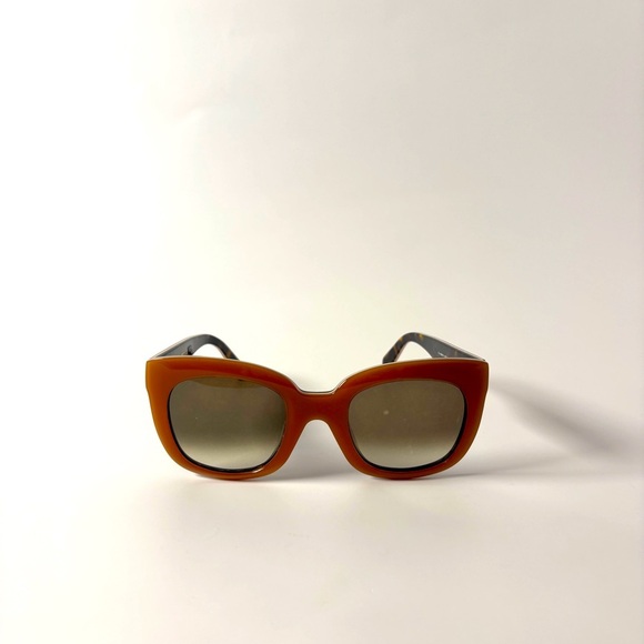Céline Oversized Sunglasses – Caramel Square Frames – Authentic Designer Vintage - Picture 1 of 7